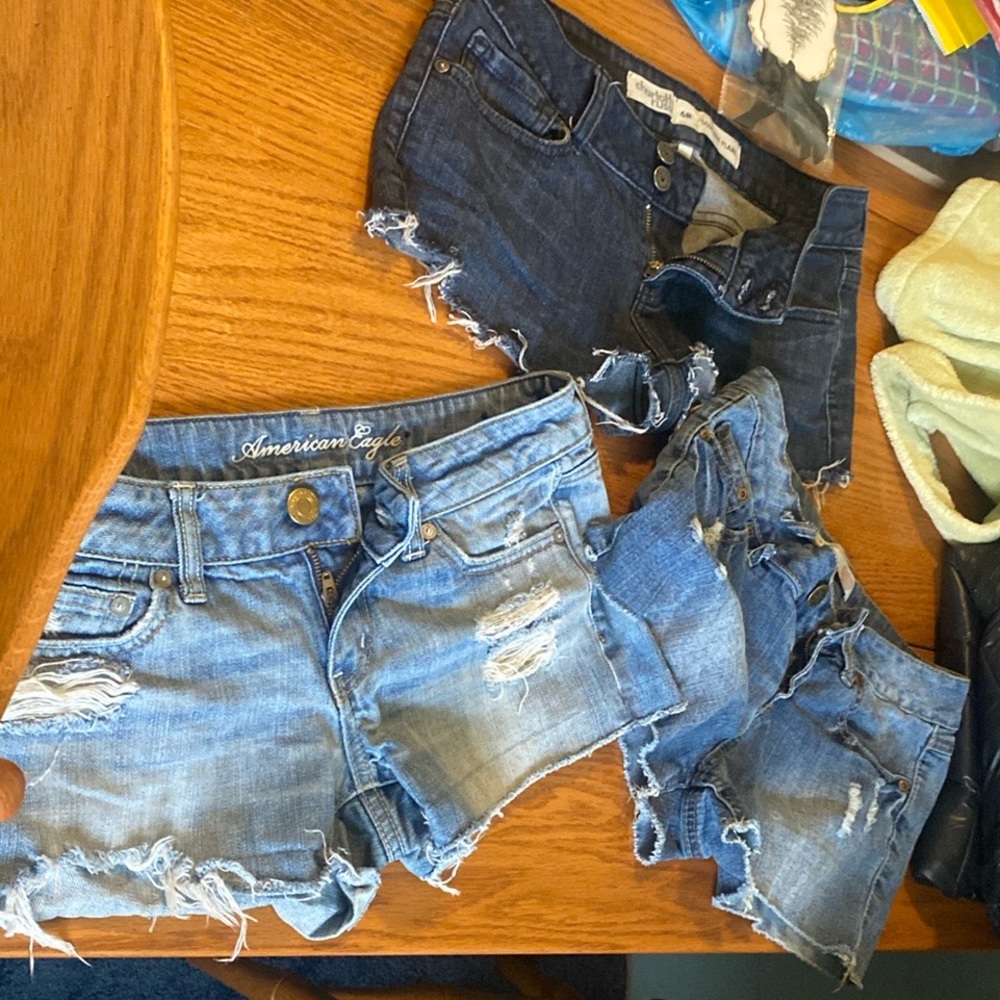 3 pair Jean Shorts